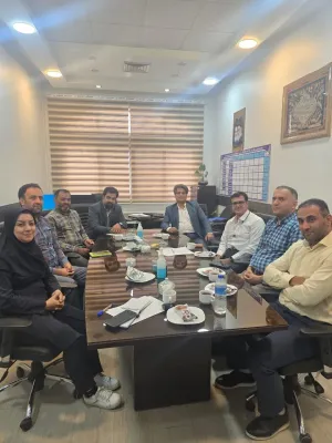 Image of a visit to the server room at Al-Zahra Hospital