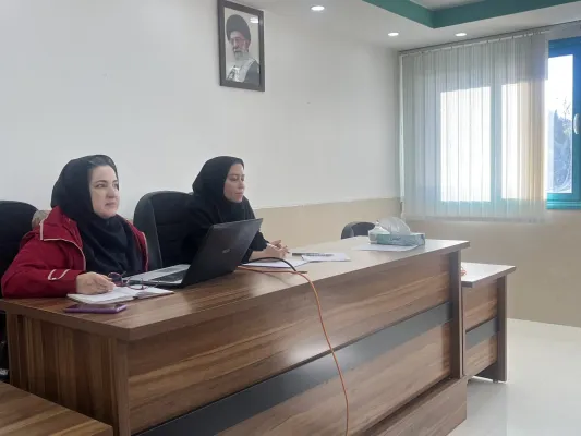 Image of the meeting to review the problems of the "Hospital Ward and Bed Management" dashboard