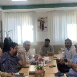 Image of the meeting to review the progress of the student exam project
